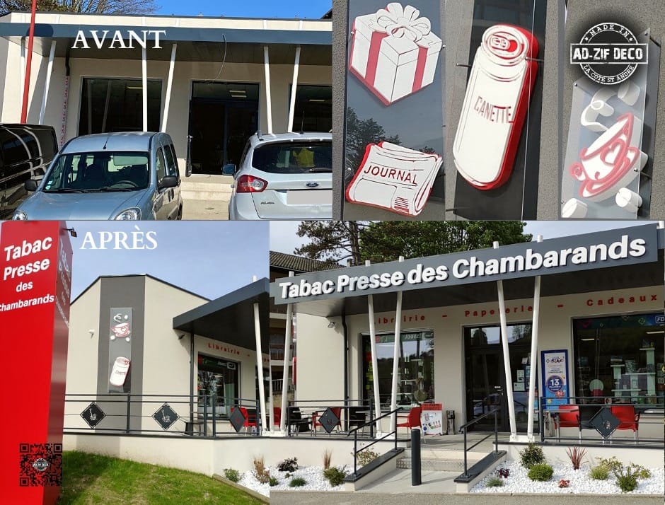 Enseigne lumineuse bar tabac Grenoble Isère