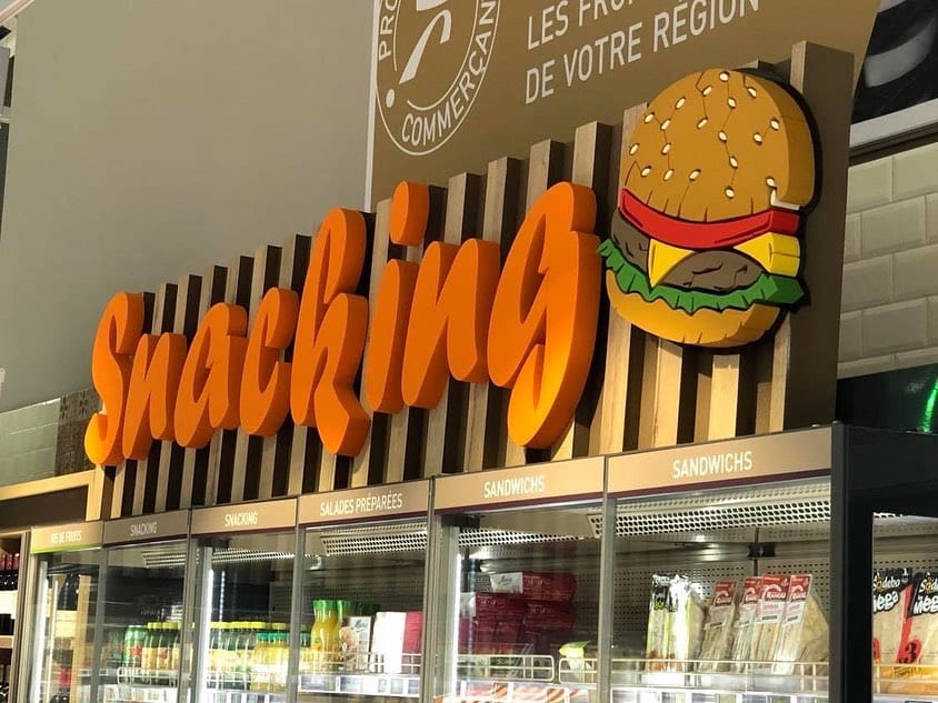 Caisson lumineux personnalisé magasin Voiron