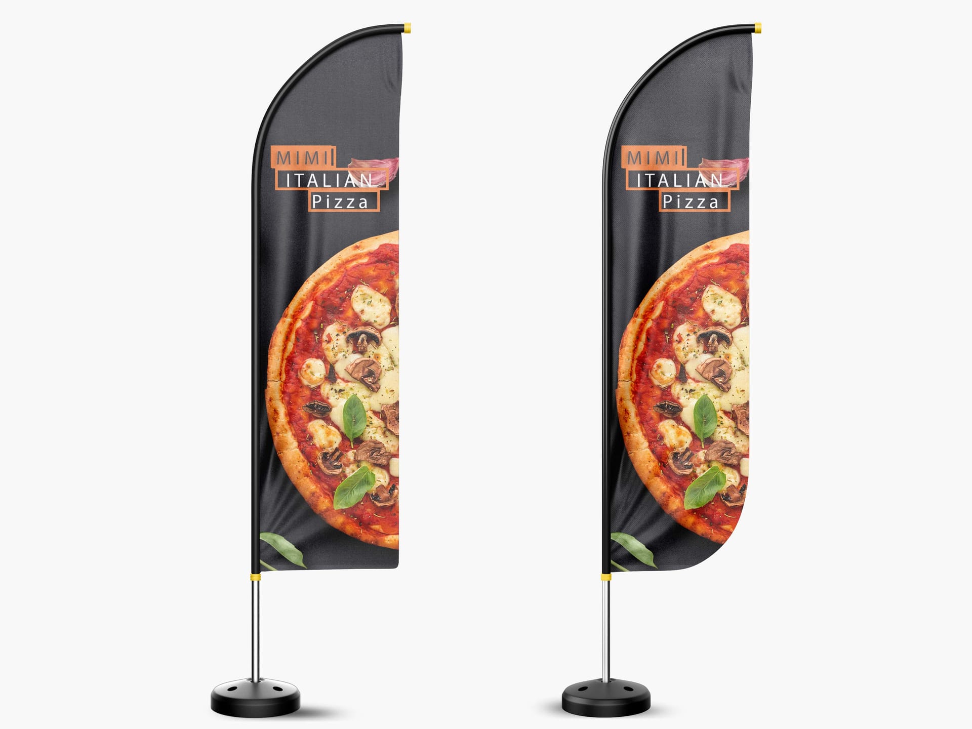 Oriflammes beach flags drapeaux publicitaires Isère