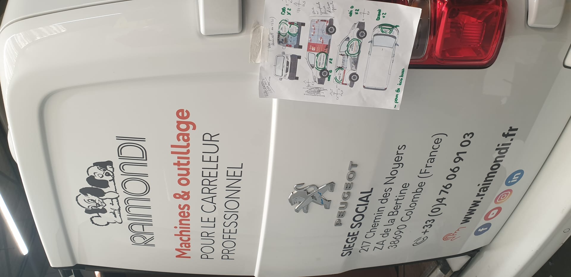 Marquage arrière Raimondi